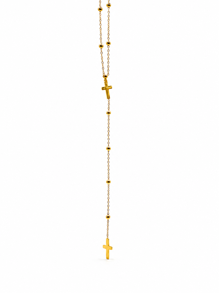 Collier Lucia – Croix Dorées
