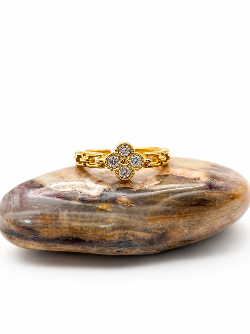 Bague Clover – Trèfle Zircons NordicGrace