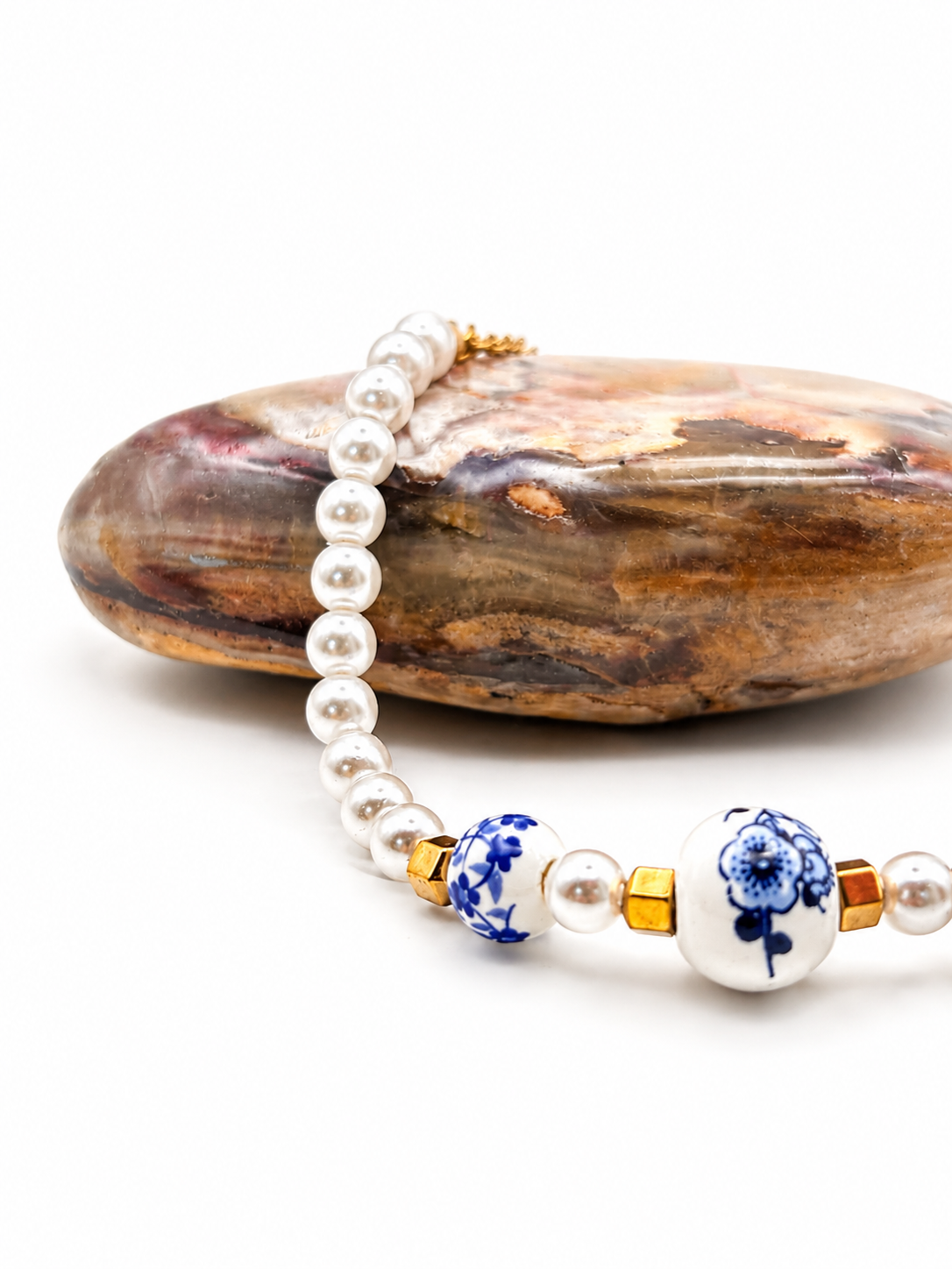 Bracelet Azulejo – Céramique Bleue NordicGrace
