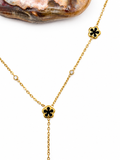 Collier Fleurine – Trèfles Noirs NordicGrace