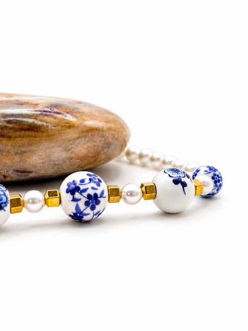 Bracelet Azulejo – Céramique Bleue NordicGrace