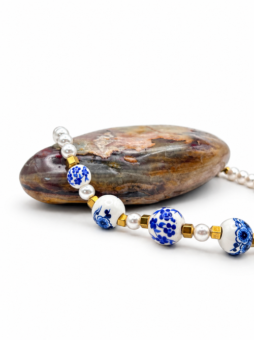 Bracelet Azulejo – Céramique Bleue NordicGrace