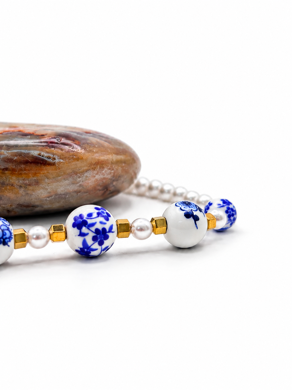 Bracelet Azulejo – Céramique Bleue NordicGrace